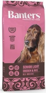 BANTERS ΤΡΟΦΗ ΣΚΥΛΟΥ BANTERS SENIOR-LIGHT ALL BREEDS ΚΟΤΟΠΟΥΛΟ - ΡΥΖΙ 3KG