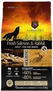 ΤΡΟΦΗ ΣΚΥΛΟΥ AMBROSIA GRAIN FREE ADULT MINI SENSITIVE ΦΡΕΣΚΟΣ ΣΟΛΟΜΟΣ & ΚΟΥΝΕΛΙ 1.5KG ΤΡΟΦΗ ΣΚΥΛΟΥ AMBROSIA GRAIN FREE ADULT MINI SENSITIVE ΦΡΕΣΚΟΣ ΣΟΛΟΜΟΣ & ΚΟΥΝΕΛΙ 1.5KG
