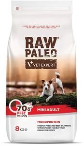 RAW PALEO ΤΡΟΦΗ ΣΚΥΛΟΥ RAW PALEO ADULT MINI ΒΟΔΙΝΟ 8KG