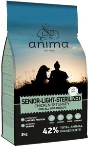 ANIMA ΤΡΟΦΗ ΣΚΥΛΟΥ ANIMA SENIOR-LIGHT-STERILISED ΚΟΤΟΠΟΥΛΟ - ΓΑΛΟΠΟΥΛΑ 14KG