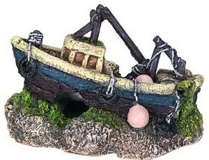  NOBBY AQUA ORNAMENT BOAT (13X6,7X8,7CM)