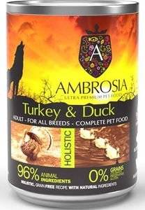�������� ������ AMBROSIA GRAIN FREE ADULT SENSITIVE ��������� & ����� (400GR)