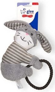 ΠΑΙΧΝΙΔΙ GLEE BUNNY GREY HOOP ROPE SQUEAKΥ (15X30CM) ΠΑΙΧΝΙΔΙ GLEE BUNNY GREY HOOP ROPE SQUEAKΥ (15X30CM)