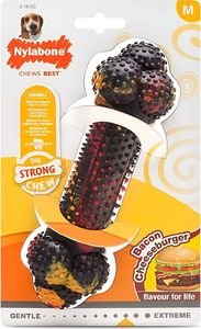 ΜΑΣΗΤΙΚΟ ΠΑΙΧΝΙΔΙ NYLABONE STRONG CHEW BACON CHEESEBURGER M ΜΑΣΗΤΙΚΟ ΠΑΙΧΝΙΔΙ NYLABONE STRONG CHEW BACON CHEESEBURGER M