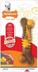 ΜΑΣΗΤΙΚΟ ΠΑΙΧΝΙΔΙ NYLABONE EXTREME CHEW TEXTURE BONE STEK & CHEESE S ΜΑΣΗΤΙΚΟ ΠΑΙΧΝΙΔΙ NYLABONE EXTREME CHEW TEXTURE BONE STEK & CHEESE S