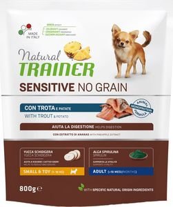 ΤΡΟΦΗ ΣΚΥΛΟΥ TRAINER SENSITIVE NO GRAIN ADULT MINI ΠΕΣΤΡΟΦΑ (800GR) ΤΡΟΦΗ ΣΚΥΛΟΥ TRAINER SENSITIVE NO GRAIN ADULT MINI ΠΕΣΤΡΟΦΑ (800GR)