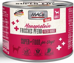 ΚΟΝΣΕΡΒΑ ΣΚΥΛΟΥ MACS GRAIN FREE MONO SENSITIVE ΑΛΟΓΟ (200GR) ΚΟΝΣΕΡΒΑ ΣΚΥΛΟΥ MACS GRAIN FREE MONO SENSITIVE ΑΛΟΓΟ (200GR)