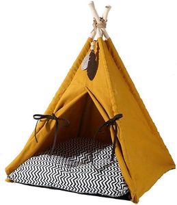   ZEZE PET TENT SUNSET YELLOW (60X60X78CM)