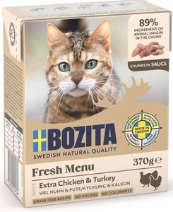 ΥΓΡΗ ΤΡΟΦΗ BOZITA CHUNKS ΣΕ ΣΑΛΤΣΑ ΚΟΤΟΠΟΥΛΟ & ΓΑΛΟΠΟΥΛΑ (370GR)