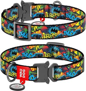 ΠΕΡΙΛΑΙΜΙΟ WAUDOG BATMAN BRIGHT METAL FASTEX (25MM / 31-49CM) ΠΕΡΙΛΑΙΜΙΟ WAUDOG BATMAN BRIGHT METAL FASTEX (25MM / 31-49CM)
