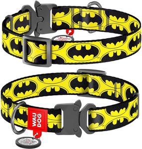 ΠΕΡΙΛΑΙΜΙΟ WAUDOG BATMAN LOGO METAL FASTEX (20MM / 24-40CM) ΠΕΡΙΛΑΙΜΙΟ WAUDOG BATMAN LOGO METAL FASTEX (20MM / 24-40CM)