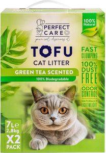 ΑΜΜΟΣ PERFECT CARE CAT LITTER TOFU GREEN TEA 14L (2 X 7L) ΑΜΜΟΣ PERFECT CARE CAT LITTER TOFU GREEN TEA 14L (2 X 7L)
