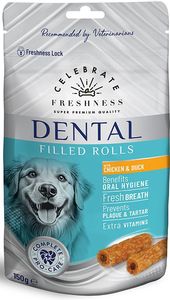  CELEBRATE FRESHNESS DENTAL FILLED ROLLS  &  (150GR)