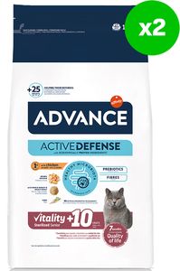 1+1 ���� ����� ����� ADVANCE STERILIZED SENIOR VITALITY ��������� (1,5KG X2)