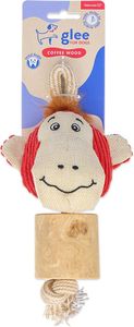 �������� ������ GLEE SQUEAKY MONKEY WITH COFFEE WOOD CHEW (7X6X25CM)