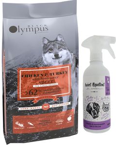 ����� BLACK OLYMPUS ADULT MAXI ��������� & ������� ���� 12KG & ���� �������������� SPRAY 500ML