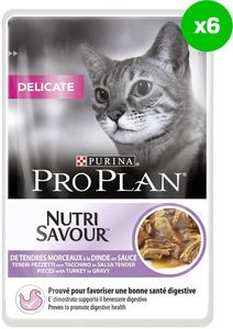 �������� ����� PRO PLAN DELICATE CAT ��������� �� ������ (6X 85GR) PROPLAN
