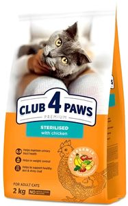 ����� ����� CLUB4PAWS ADULT STERILIZED ������� (2KG)