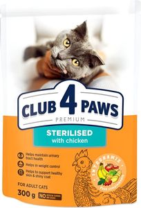 ����� ����� CLUB4PAWS ADULT STERILIZED ��������� (300GR)