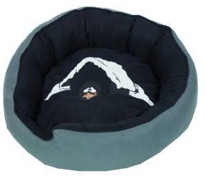 COMFORT BED DONUT SNOWY BLACK GREY NOBBY COMFORT BED DONUT SNOWY BLACK GREY NOBBY