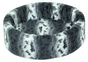 NOBBY PLUSH BED GREY WHITE WITH SPOTS NOBBY PLUSH BED GREY WHITE WITH SPOTS