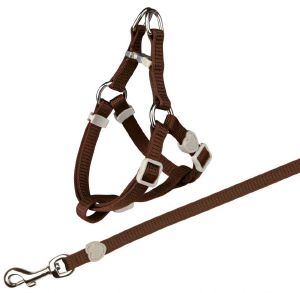 ΣΕΤ ΓΑΤΑΣ TRIXIE HARNESS WITH LEAD 26-37CM ΚΑΦΕ ΣΕΤ ΓΑΤΑΣ TRIXIE HARNESS WITH LEAD 26-37CM ΚΑΦΕ