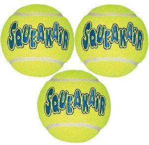   KONG AIR SQUEAKER TENNIS BALL (3) XS