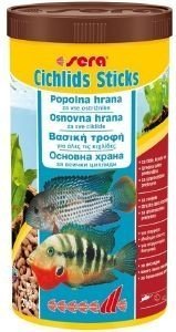 ΕΙΔΙΚΗ ΤΡΟΦΗ ΚΙΧΛΙΔΩΝ - ΜΕΓΑΛΩΝ ΨΑΡΙΩΝ SERA CICHLID ΣΕ STICKS (1000ML) φωτογραφία