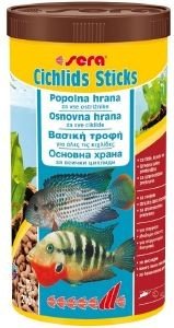    &   SERA CICHLID  STICKS (1000ML)