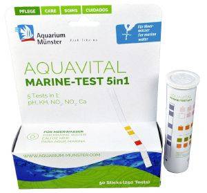 AQUARIUM MUNSTER ΤΕΣΤ ΝΕΡΟΥ AQUARIUM MUNSTER AQUAVITAL MARINE TEST 5IN1 50 STRIPS