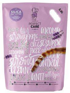 PERFECT CARE ΚΡΥΣΤΑΛΛΙΚΗ ΑΜΜΟΣ PERFECT CARE SILICA CAT LITTER ΛΕΒΑΝΤΑ 5.8LT