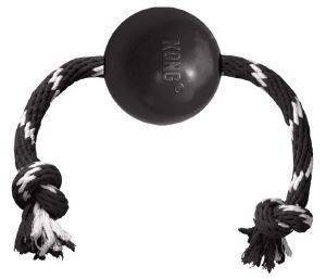 KONG ΠΑΧΝΙΔΙ ΣΚΥΛΟΥ KONG EXTREME BALL ROPE ΜΑΥΡΟ LG