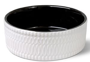 ΜΠΟΛ ΣΚΥΛΟΥ GLEE GLAZE ΚΕΡΑΜΙΚΟ ΛΕΥΚΟ-ΜΑΥΡΟ S 400ML ΜΠΟΛ ΣΚΥΛΟΥ GLEE GLAZE ΚΕΡΑΜΙΚΟ ΛΕΥΚΟ-ΜΑΥΡΟ S 400ML