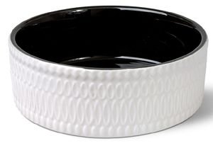 ΜΠΟΛ ΣΚΥΛΟΥ GLEE GLAZE ΚΕΡΑΜΙΚΟ ΛΕΥΚΟ-ΜΑΥΡΟ M 800ML ΜΠΟΛ ΣΚΥΛΟΥ GLEE GLAZE ΚΕΡΑΜΙΚΟ ΛΕΥΚΟ-ΜΑΥΡΟ M 800ML
