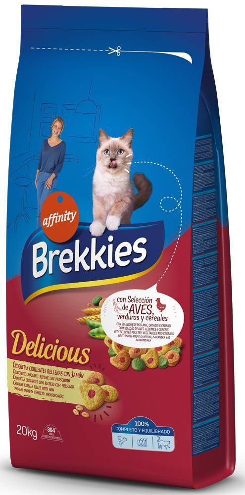 ΤΡΟΦΗ ΓΑΤΑΣ BREKKIES DELICE ΜΕΑΤ 20KG