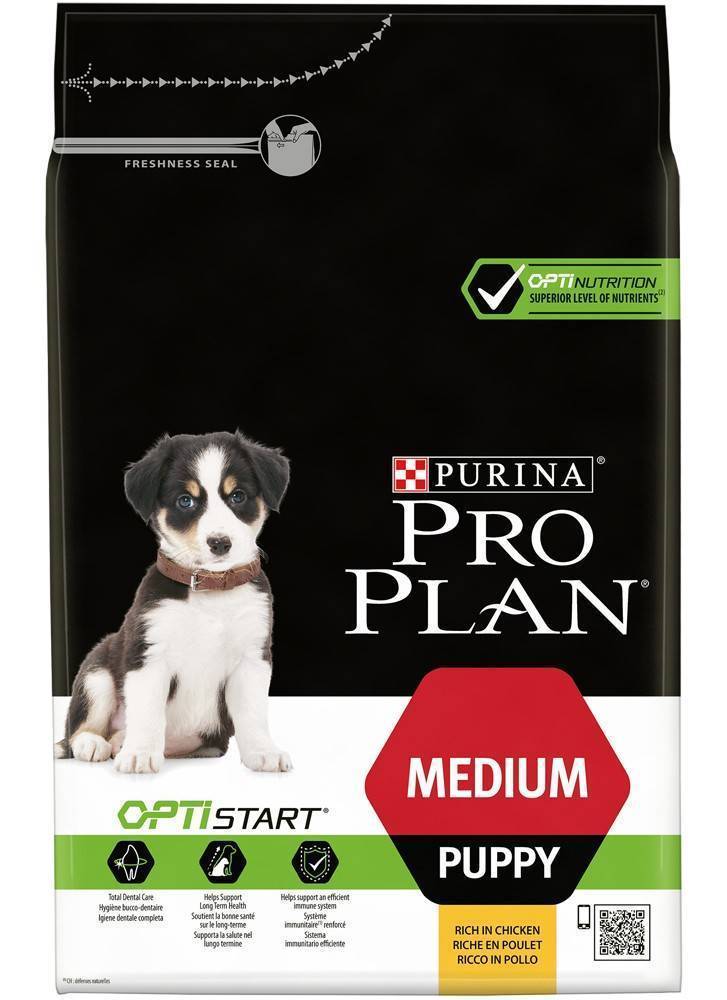 ΞΗΡΗ ΤΡΟΦΗ ΓΙΑ ΣΚΥΛΟΥΣ PURINA PRO PLAN DOG MEDIUM PUPPY WITH OPTISTART 3KG