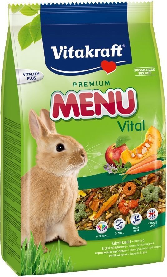 VITAKRAFT ΤΡΟΦΗ ΓΙΑ ΚΟΥΝΕΛΙΑ VITAKRAFT MENU VITAL 500GR