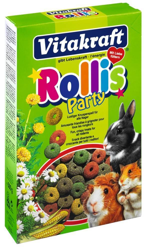 VITAKRAFT ΔΑΧΤΥΛΙΔΑΚΙΑ VITAKRAFT ROLLIS PARTI ΓΙΑ ΟΛΑ ΤΑ ΤΡΩΚΤΙΚΑ 500GR
