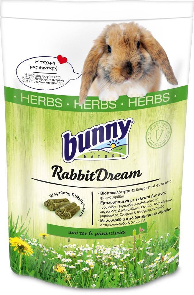 BUNNY NATURE ΤΡΟΦΗ ΓΙΑ ΚΟΥΝΕΛΙ BUNNY NATUREGREEN DREAM / HERBS 4KG