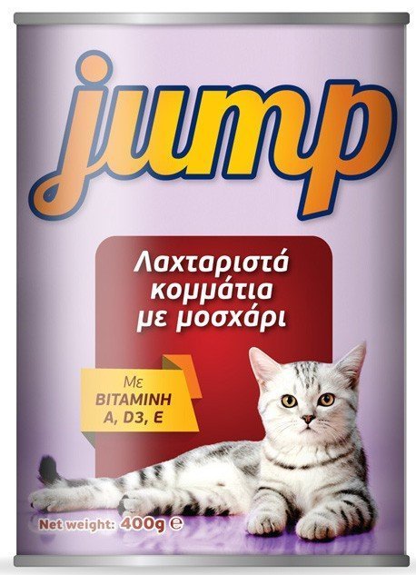 JUMP ΚΟΝΣΕΡΒΑ ΓΑΤΑΣ JUMP ΜΟΣΧΑΡΙ 400GR