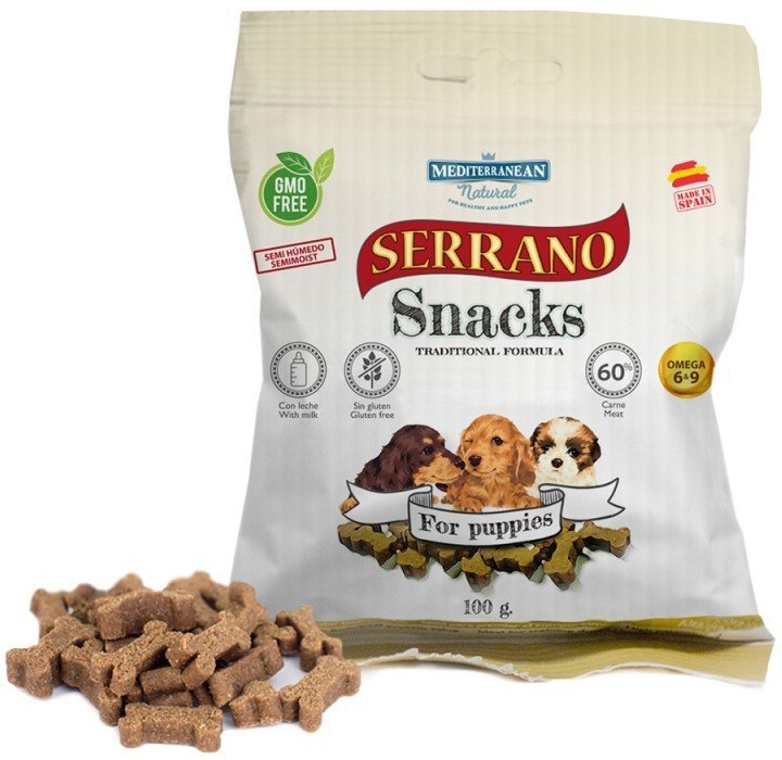 MEDITERRANEAN NATURAL SNACK ΣΕ ΜΙΚΡΕΣ ΜΠΟΥΚΙΕΣ MEDITERRANEAN NATURAL SERRANO ΓΙΑ ΚΟΥΤΑΒΙΑ 100GR