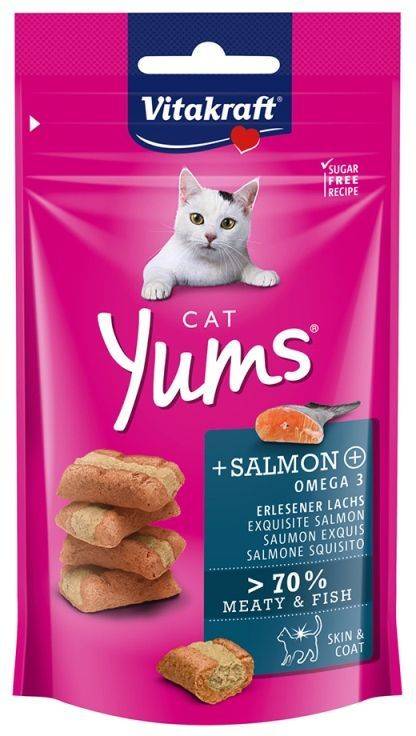 ΛΙΧΟΥΔΙΑ VITAKRAFT CAT YUMS ΓΕΜΙΣΤΗ ΜΕ ΣΟΛΟΜΟ 40GR