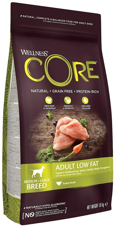 CORE ΤΡΟΦΗ ΣΚΥΛΟΥ WELLNESS CORE HEALTHY WEIGHT ΓΑΛΟΠΟΥΛΑ 1.8KG