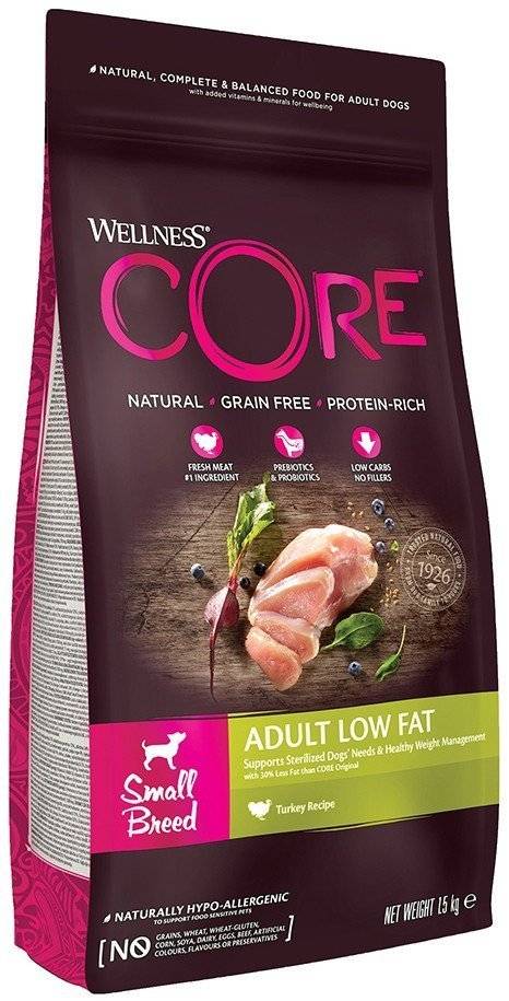 ΤΡΟΦΗ ΣΚΥΛΟΥ WELLNESS CORE HEALTHY WEIGHT SMALL BREED ΓΑΛΟΠΟΥΛΑ 1.5KG