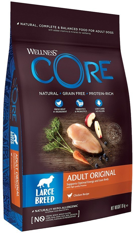 CORE ΤΡΟΦΗ ΣΚΥΛΟΥ WELLNESS CORE ADULT LARGE BREED ORIGINAL ΓΑΛΟΠΟΥΛΑ - ΚΟΤΟΠΟΥΛΟ 10KG