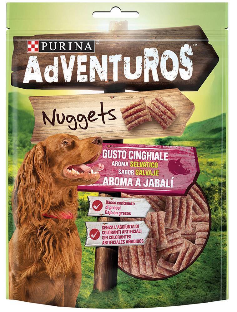 ADVENTUROS ΛΙΧΟΥΔΙΕΣ PURINA ADVENTUROS NUGGETS ΜΕ ΑΓΡΙΟΧΟΙΡΟ 90GR