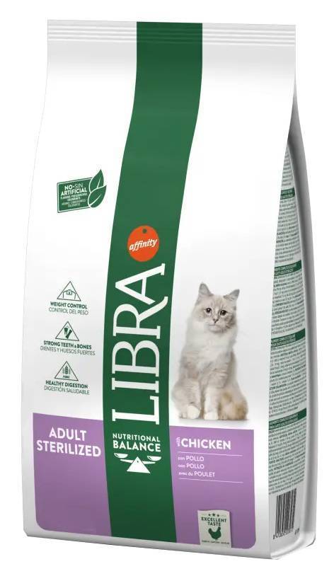 LIBRA ΤΡΟΦΗ ΓΑΤΑΣ LIBRA ADULT STERILISED ΚΟΤΟΠΟΥΛΟ 10KG
