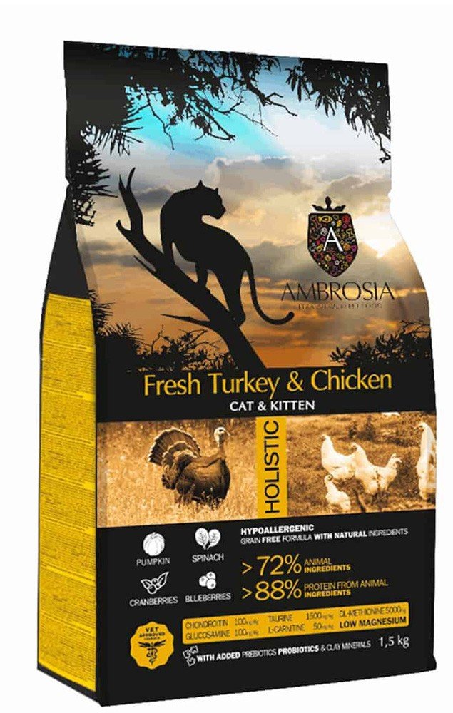 AMBROSIA ΤΡΟΦΗ AMBROSIA GRAIN FREE KITTEN ΓΑΛΟΠΟΥΛΑ - ΚΟΤΟΠΟΥΛΟ 5KG