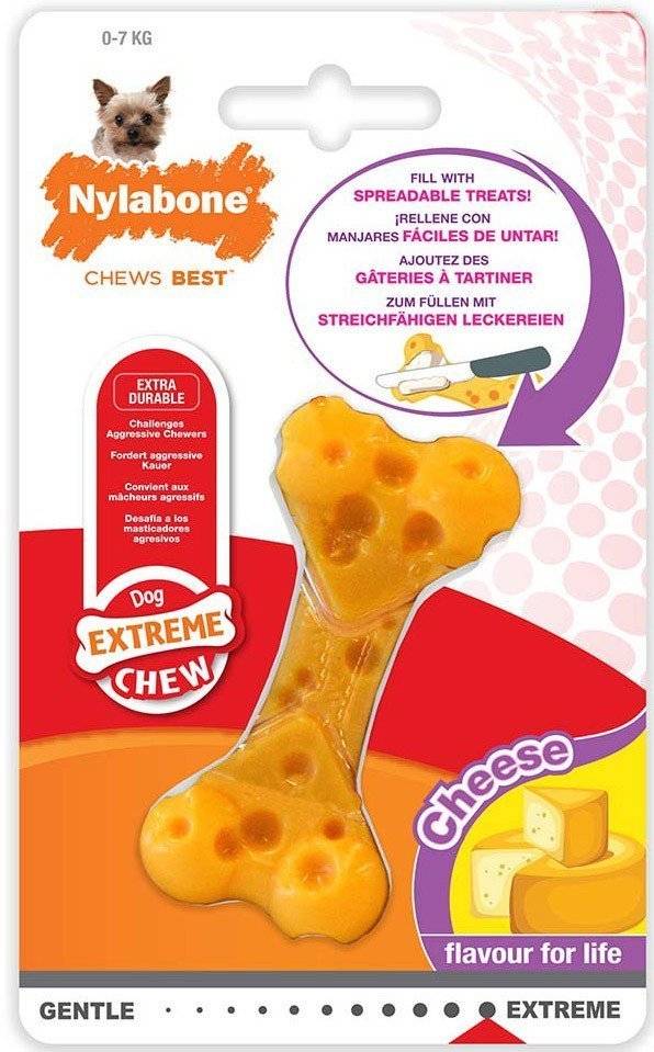 NYLABONE DURA CHEW CHEESE BONE XS