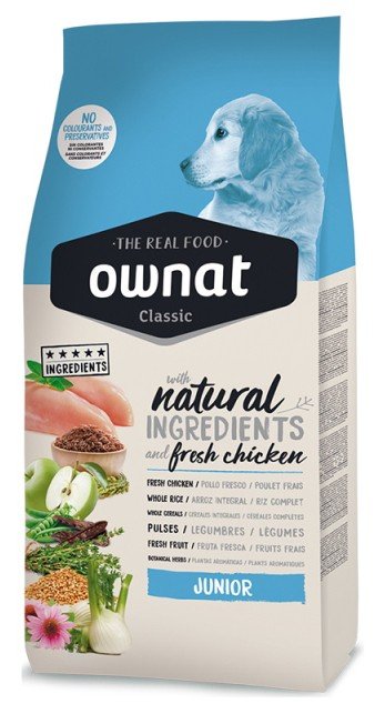 OWNAT ΤΡΟΦΗ ΣΚΥΛΟΥ OWNAT CLASSIC JUNIOR ΦΡΕΣΚΟ ΚΟΤΟΠΟΥΛΟ 4KG